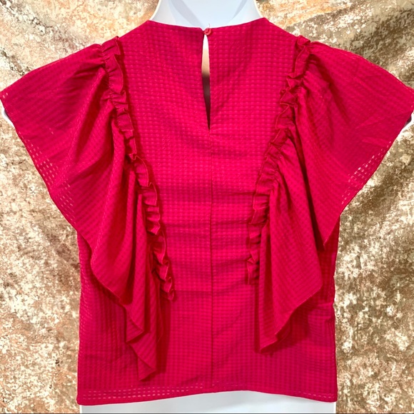 K/Lab Pink Ruffle Blouse - Picture 5 of 6